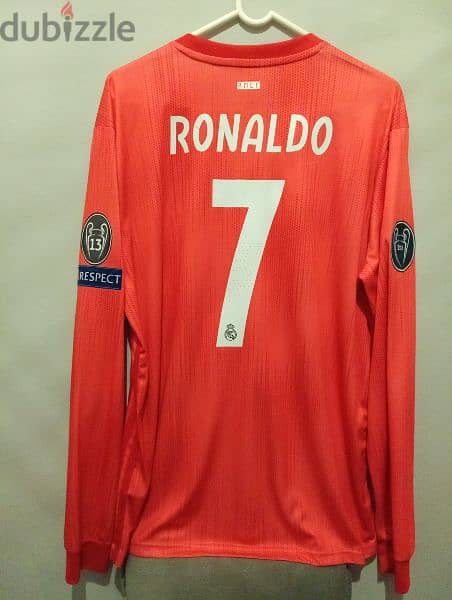 Real Madrid Ronaldo Football third long sleeve Shirt 0