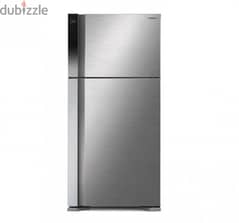 Hitachi two-door refrigerator, silver براد هيتاشي بابين سلفر 19.42 قدم