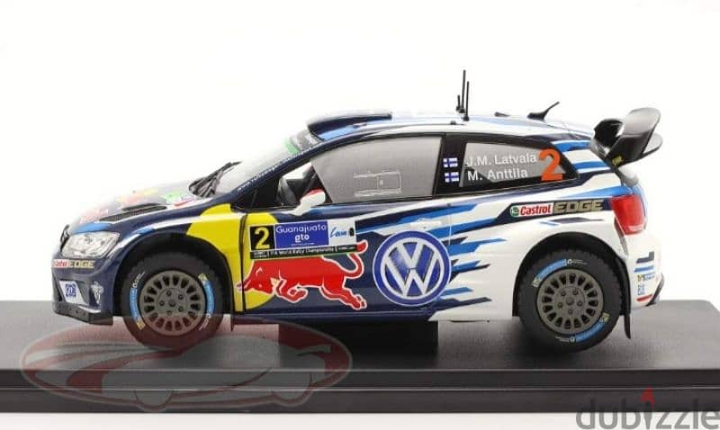 VW Polo R WRC (Rally Mexico 2016) diecast car model 1:24. 2