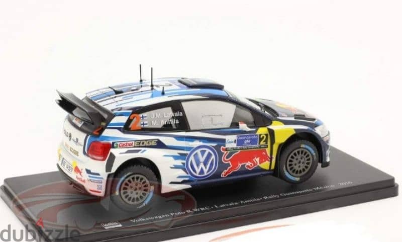 VW Polo R WRC (Rally Mexico 2016) diecast car model 1:24. 4