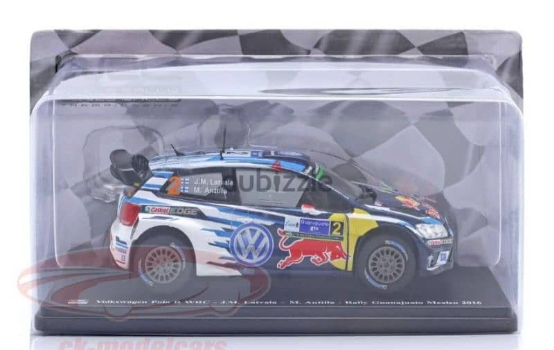 VW Polo R WRC (Rally Mexico 2016) diecast car model 1:24. 5