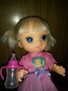 BABY ALIVE Girl Still Good Hasbro toy +Water bottle +Hair brush+Cup=16 0