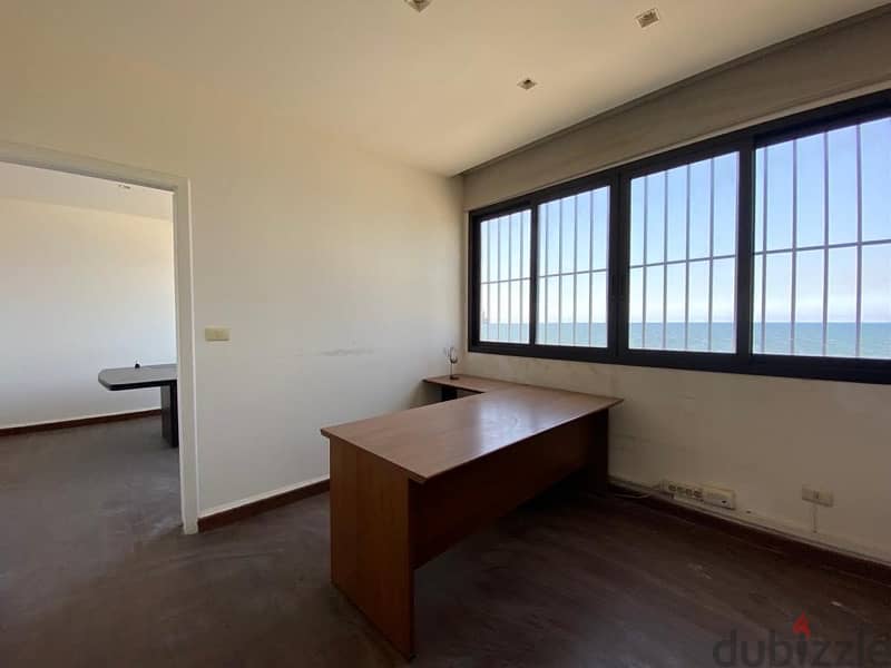 Office with seaview for rent in Jal el dib 1