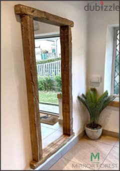 thik wood mirror 100x180 مراية