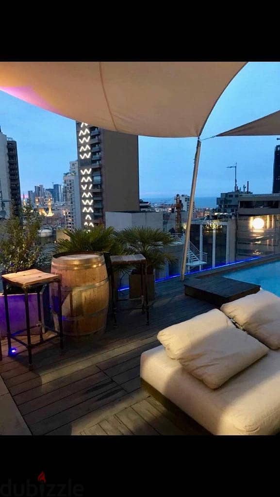 L14234-Apartment With Rooftop & Private Pool for Rent in Achrafieh 2