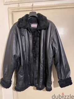 NATIONAL PATROL leather jacket size xl