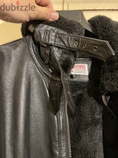 NATIONAL PATROL leather jacket size xl 2