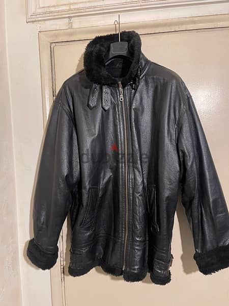 NATIONAL PATROL leather jacket size xl 6