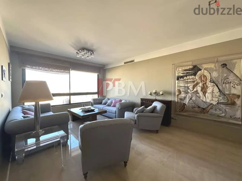 Amazing Furnished Apartment For Rent In Achrafieh |High Floor|300 SQM| 1