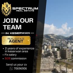 REAL ESTATE AGENT IS NEEDED FOR KESERWAN AREA 0