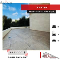 Apartment for sale in Fatqa 195 sqm, شقة للبيع في كسروان ref#MC540214
