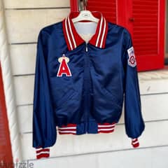 ANGELS Albuquerque Softball 80’s Bomber Satin Jacket