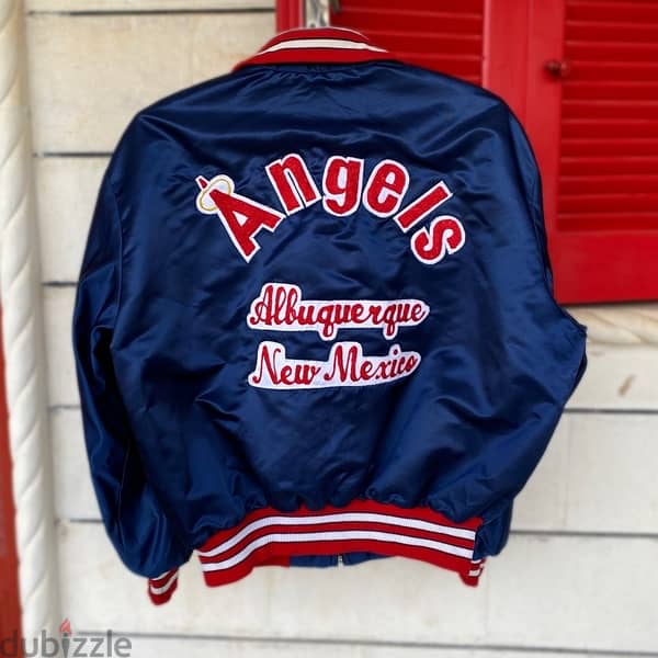 ANGELS Albuquerque Softball 80’s Bomber Satin Jacket 4