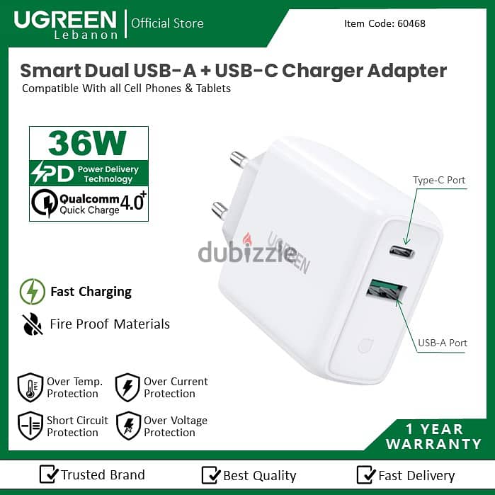 Ugreen Charger Mobile,66W,100W,240W,Power Bank, 1Year Warranty 1