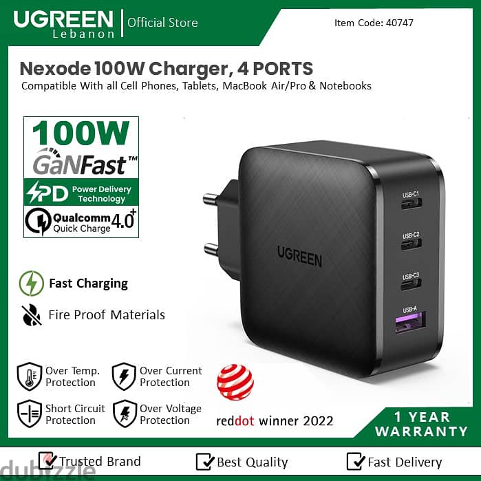 Ugreen Charger Mobile,66W,100W,240W,Power Bank, 1Year Warranty 5