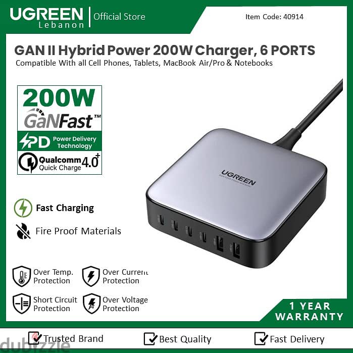 Ugreen Charger Mobile,66W,100W,240W,Power Bank, 1Year Warranty 12