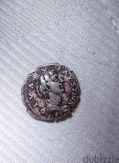 Ancient Roman Queen Faustina I  Elder silver coin denarius year 141 AD 0
