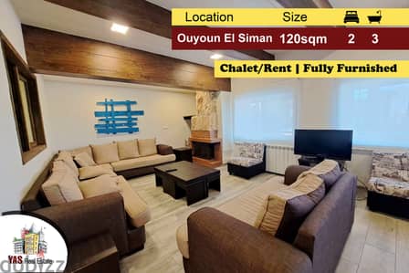 Ouyoun El Siman 120m2 | Rent | Modern Chalet | Fully Furnished | DA