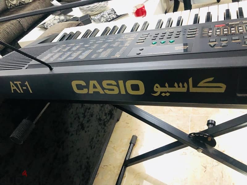 CASIO AT-1 Keyboard EXCELLENT CONDITION+Stand+Book holder/original box 6