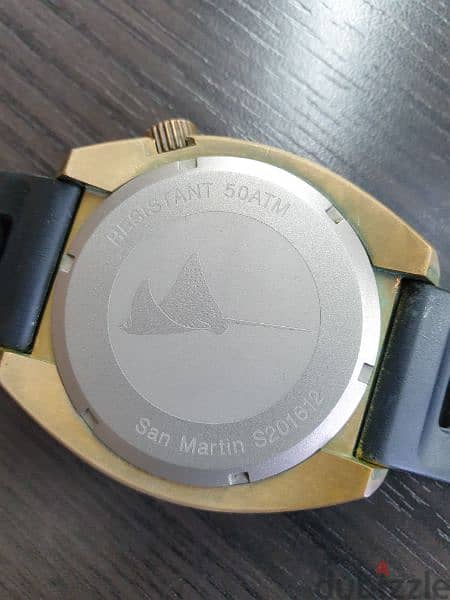 San Martin bronze diver watch 2