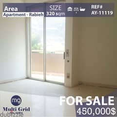 Rabieh, Apartment For Sale, 320 m2, شقة للبيع في الرّابية