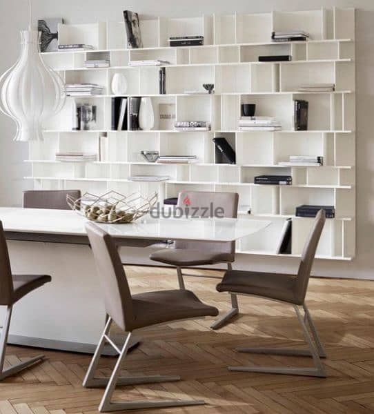 Boconcept leather dining chairs and TV unit 2