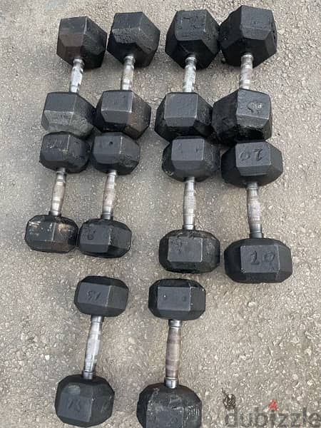 used dambels 205 kg we have also all sports equipment 2