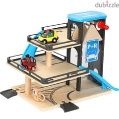 Playtive Wooden Parking Garage 7 Pieces Set