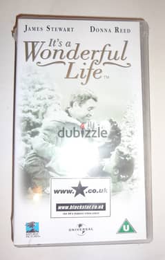 It s a wonderful life movie on VHS starring James Stewart & Donna Reed
