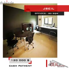 Clinic Office for sale in Jbeil 80 sqmمكتب مفروش في كسروانref#MC540216 0