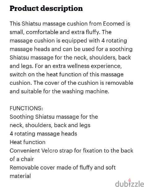 german store ecomed massage cushion 3