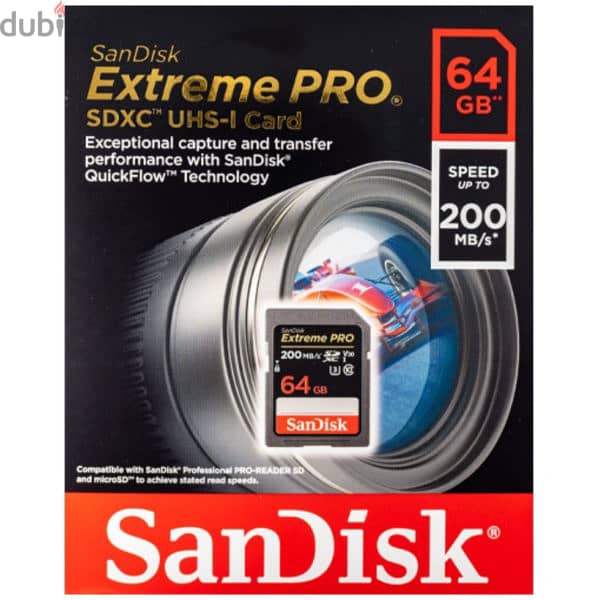 SanDisk 64GB SDXC ExtremePro 200MB 1