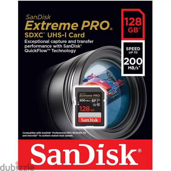 SanDisk 128GB SDXC ExtremePro 200MB 1