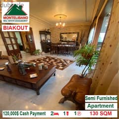 120,000$ Cash Payment!! Apartment for sale in Biakout!! 0
