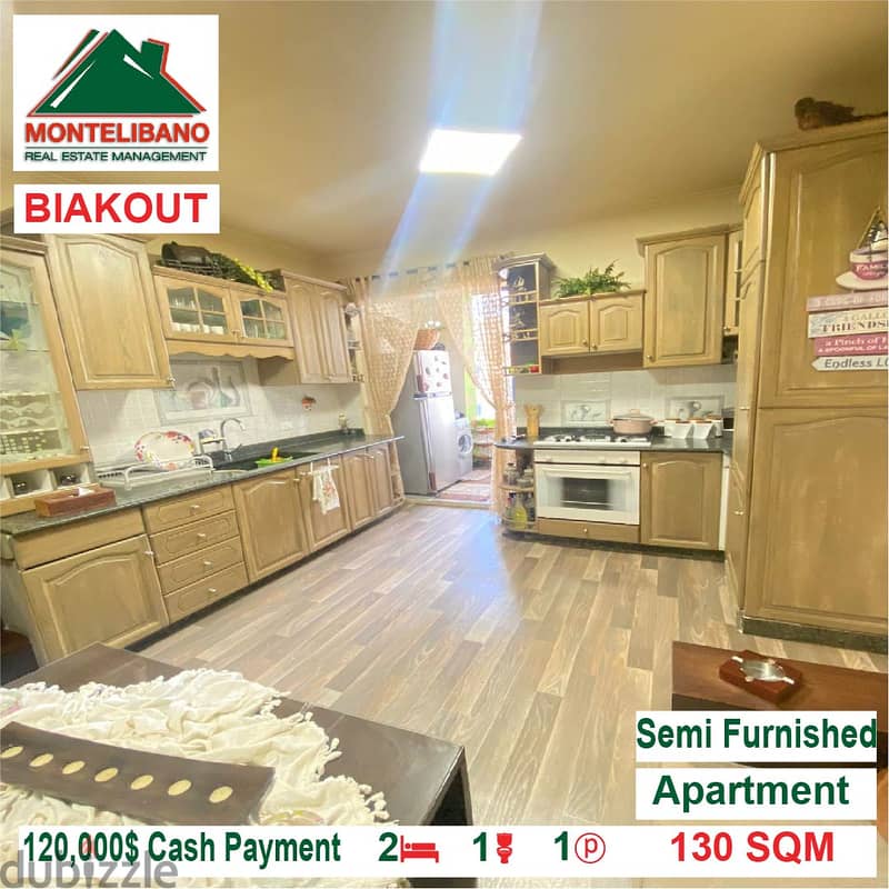 120,000$ Cash Payment!! Apartment for sale in Biakout!! 3