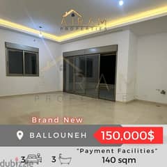 Ballouneh | 140 sqm | Payment Facilities 0