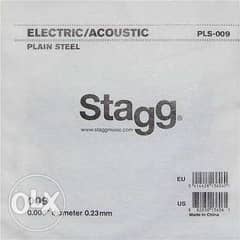 Stagg Plain Steel Electric/Acoustic String