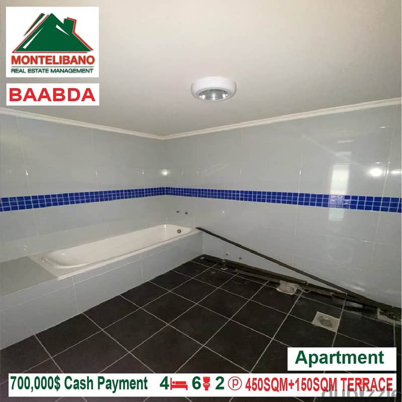 700,000$ Apartment for sale located in Baabda 9