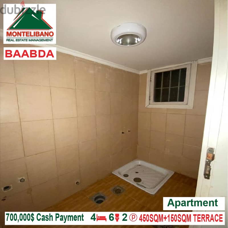 700,000$ Apartment for sale located in Baabda 10