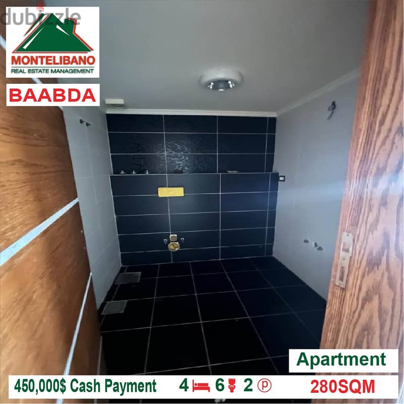 450,000$ Apartment for sale located in Baabda 7
