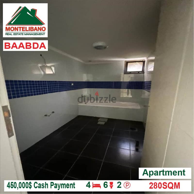 450,000$ Apartment for sale located in Baabda 9