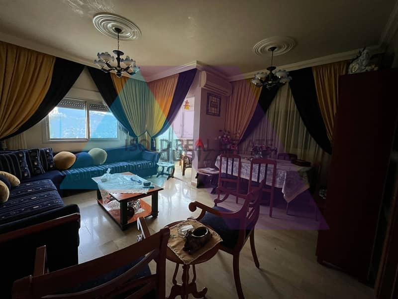 A decorated 110 m2 apartment +open mountain/sea view for sale in Safra 3