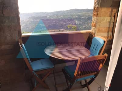 40 m2 chalet+pool+mountain view for sale in Fakra- شاليه للبيع في فقرا