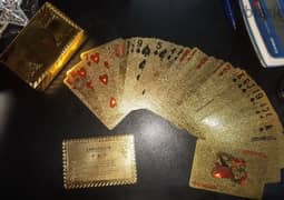 Golden playing cards