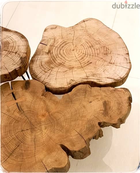 real wood tree slice side table 7