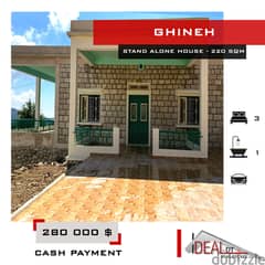 Stand alone house for sale in ghineh 220 SQM REF#JH17192