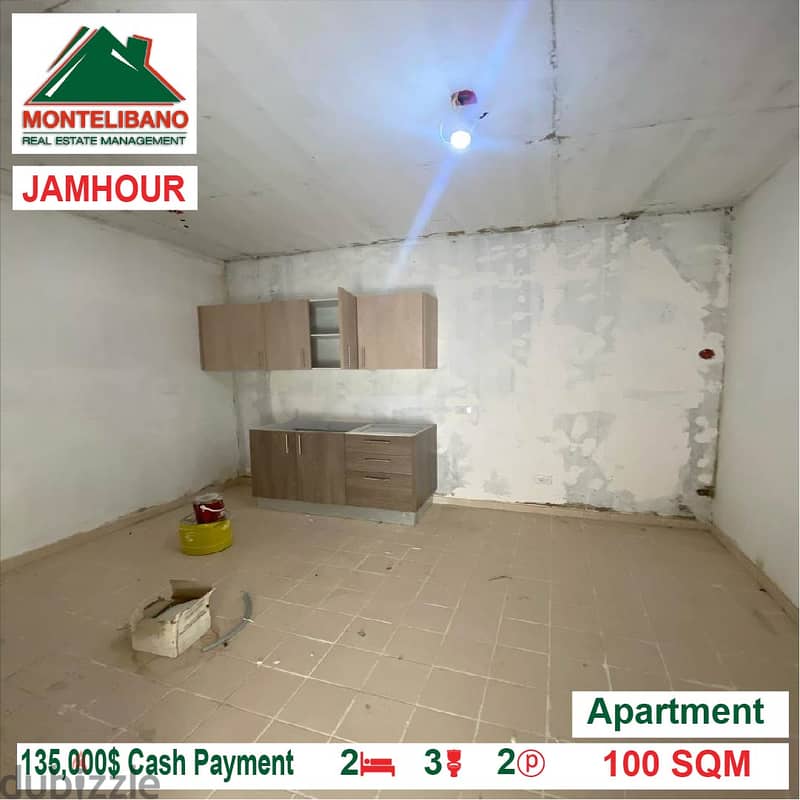 135000$ apartement for sale located in Jamhour 3