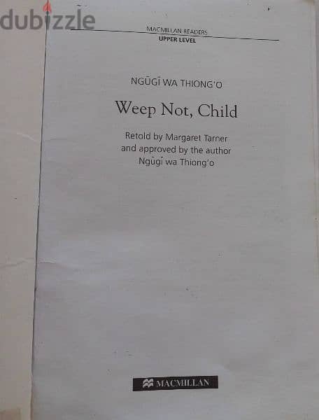 Story: Weep Not, Child 1