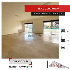 Apartment for sale in ballouneh 140 SQM REF#NW56255 0