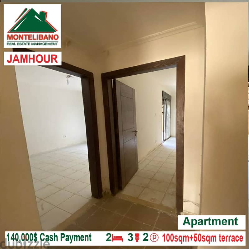 140000$ Apartment for sale located in Jamhour 3